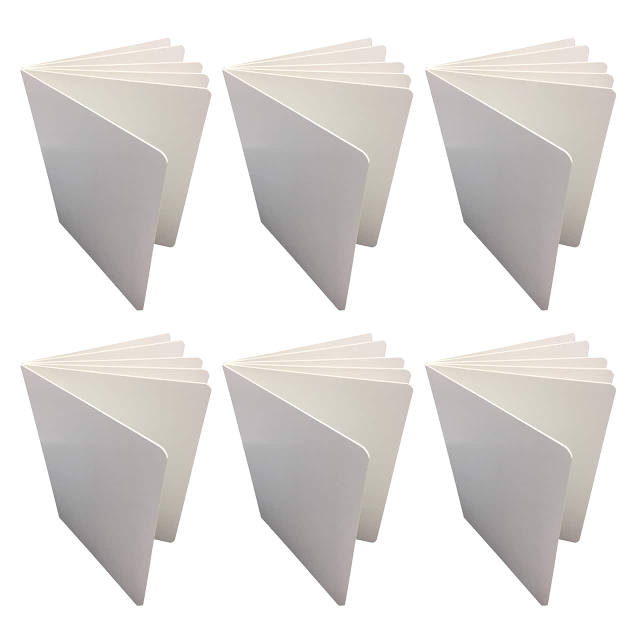 Ashley Productions 6" x 8" White Blank Chunky Hardcover Board Book, 6ct.